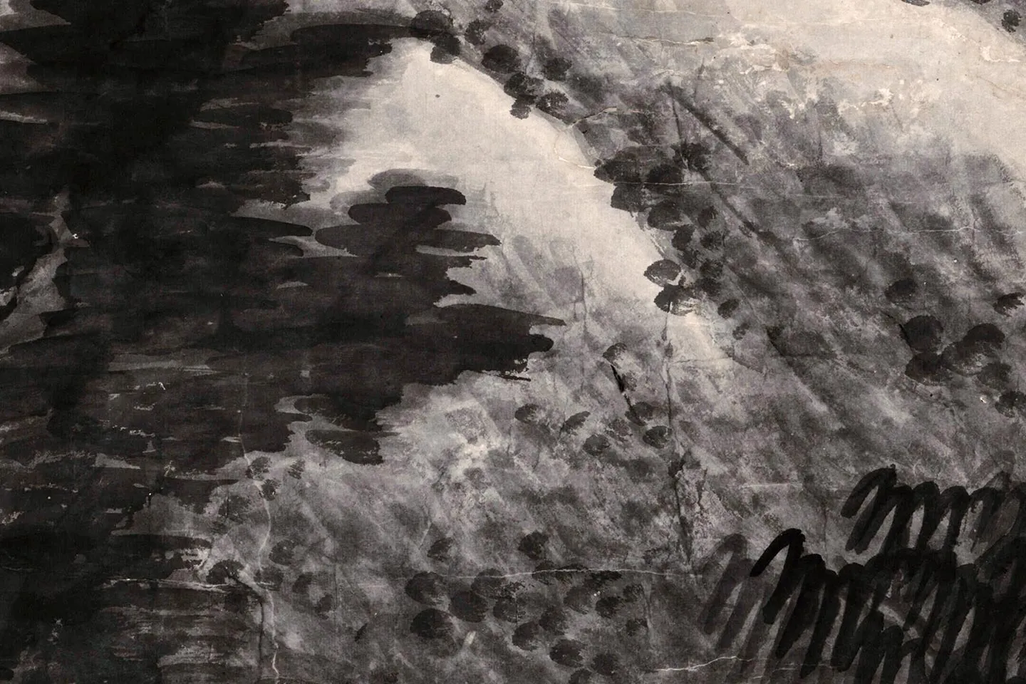 龚贤《松林书屋图》高清局部图 (6)