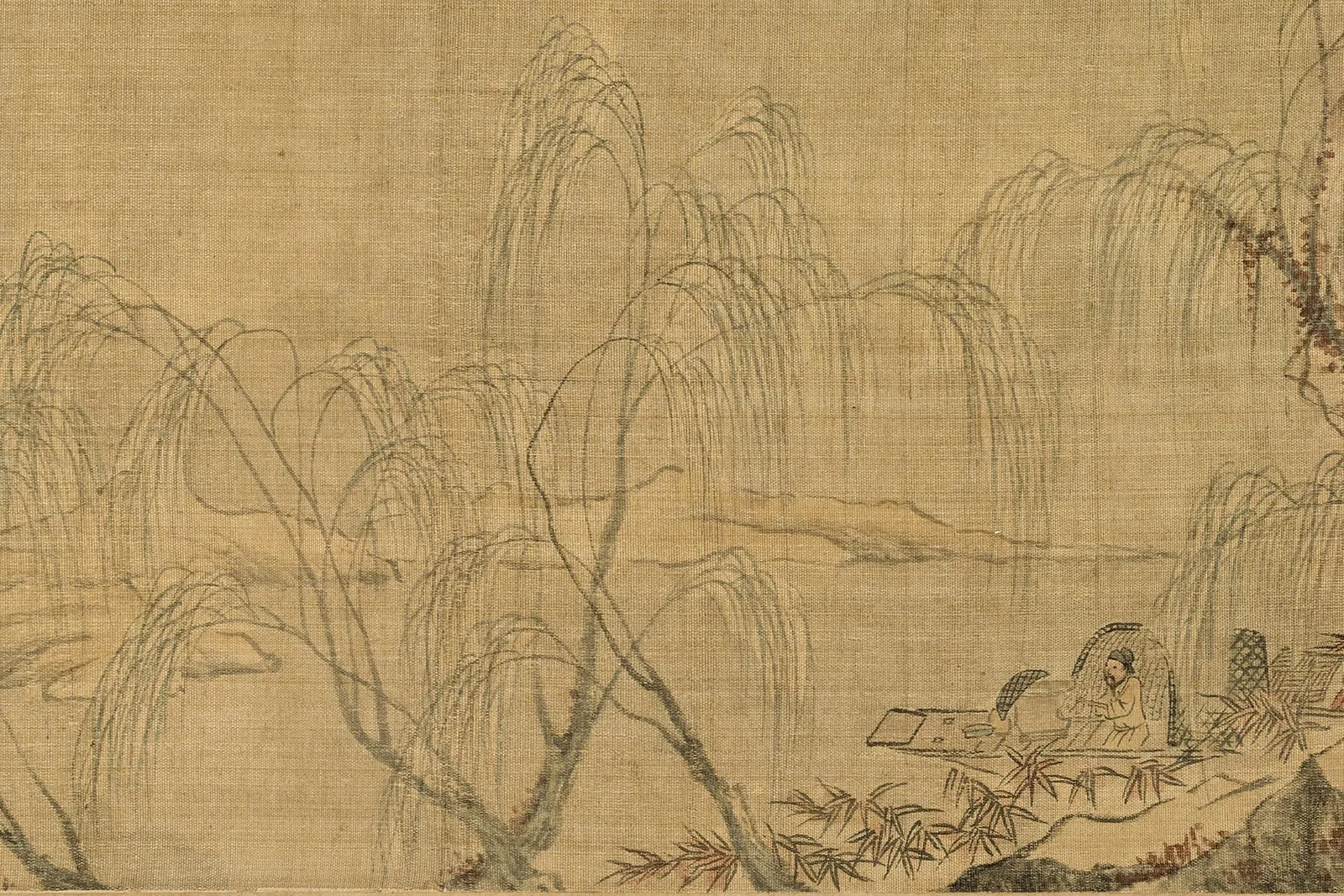 宋赵令穰山水画《湖乡雪捕图卷》 (3)