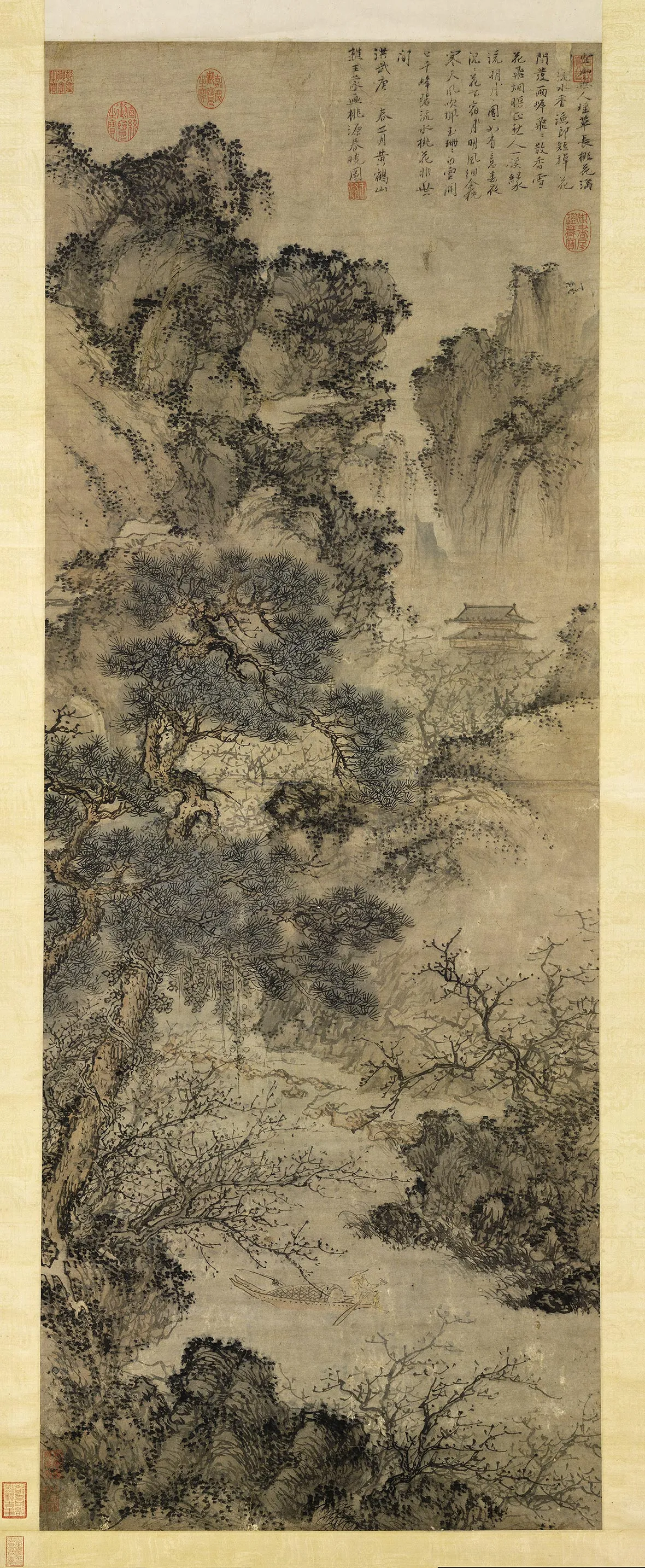 王蒙《桃源春晓图》