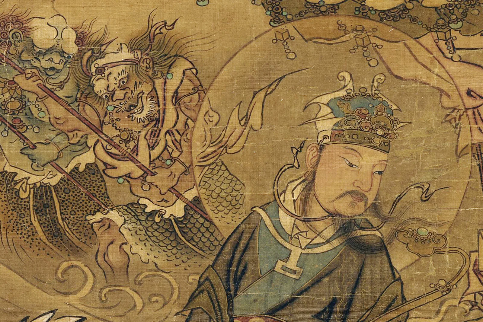 传宋马麟佛道人物画《三官出巡图》局部 (8)