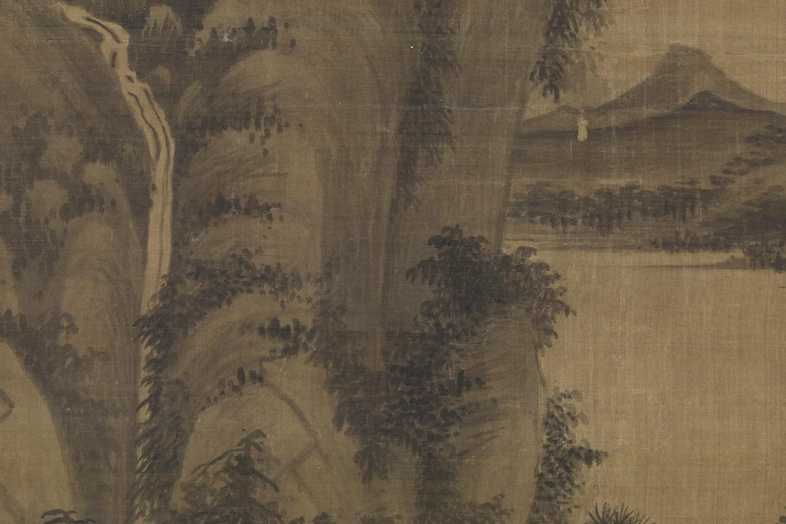 吴镇《秋江渔隐图》局部 (3)