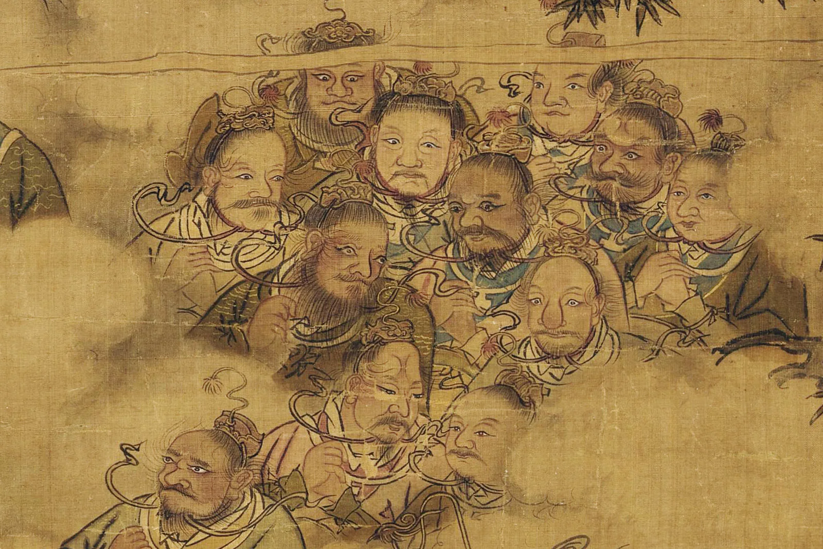 传宋马麟佛道人物画《三官出巡图》局部 (4)