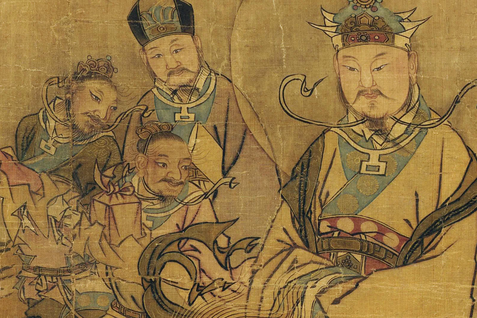 传宋马麟佛道人物画《三官出巡图》局部 (6)