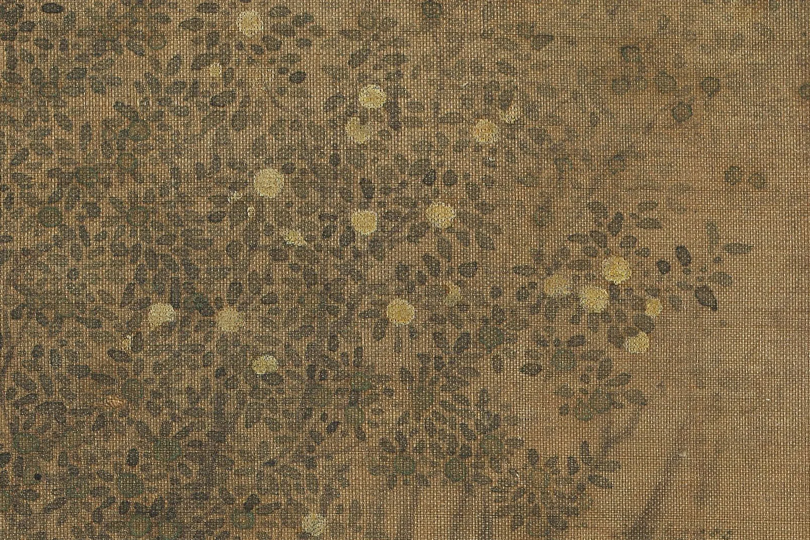 传赵令穰小青绿山水团扇《橙黄橘绿图》高清大图局部 (5)