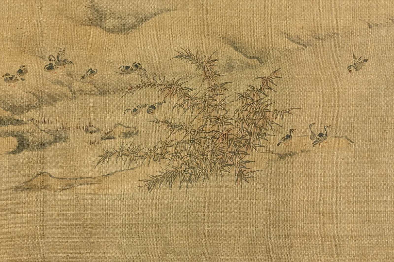 宋赵令穰山水画《湖乡雪捕图卷》 (5)