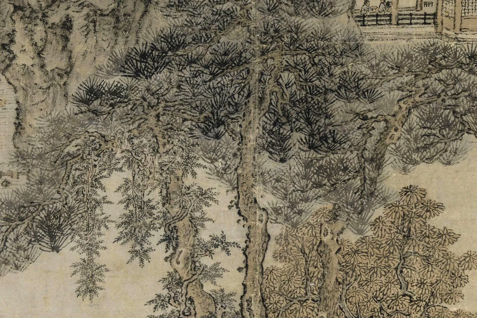 王蒙《东山草堂图》局部 (5)