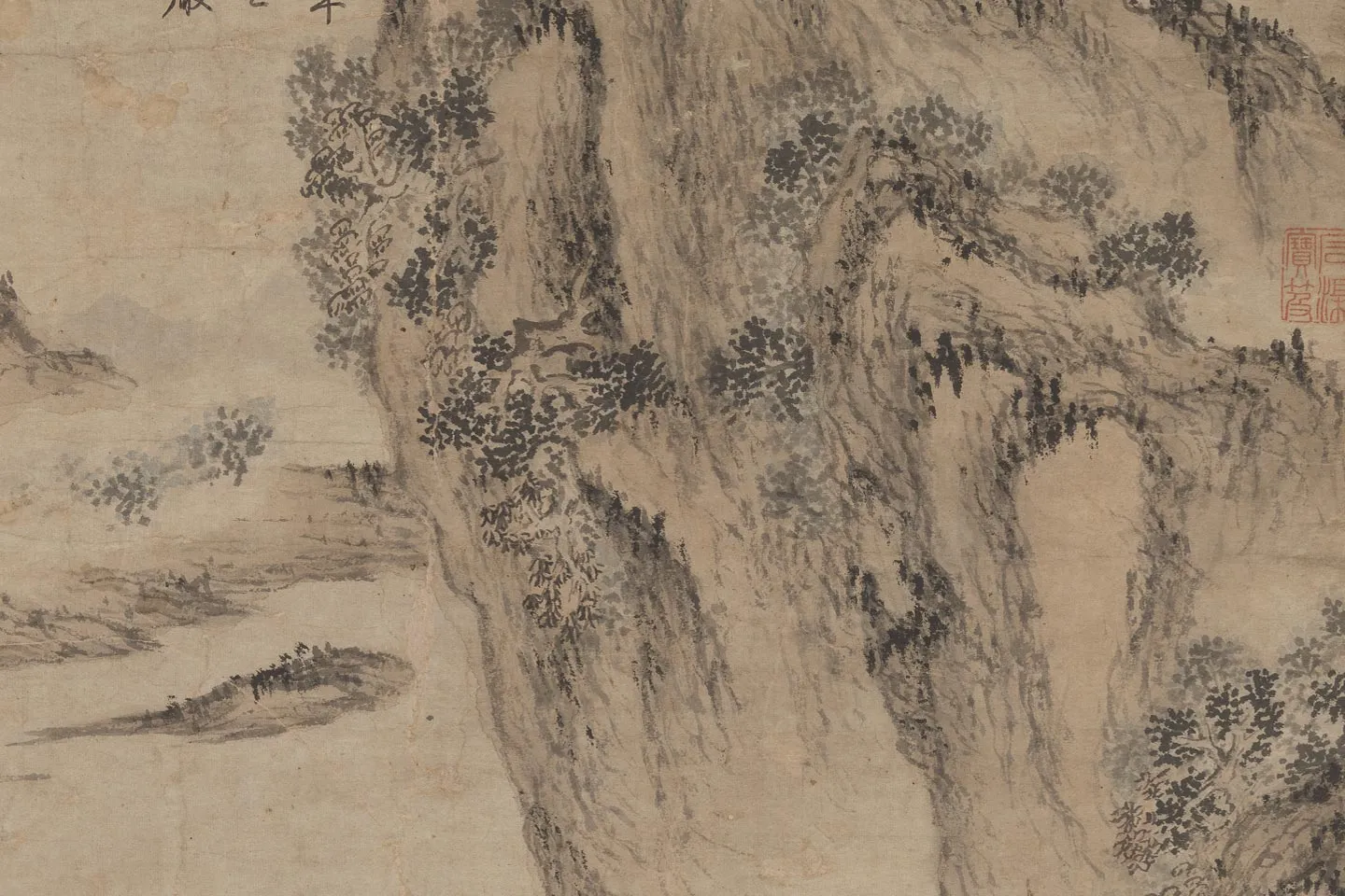 王蒙《东书草堂图》局部 (5)