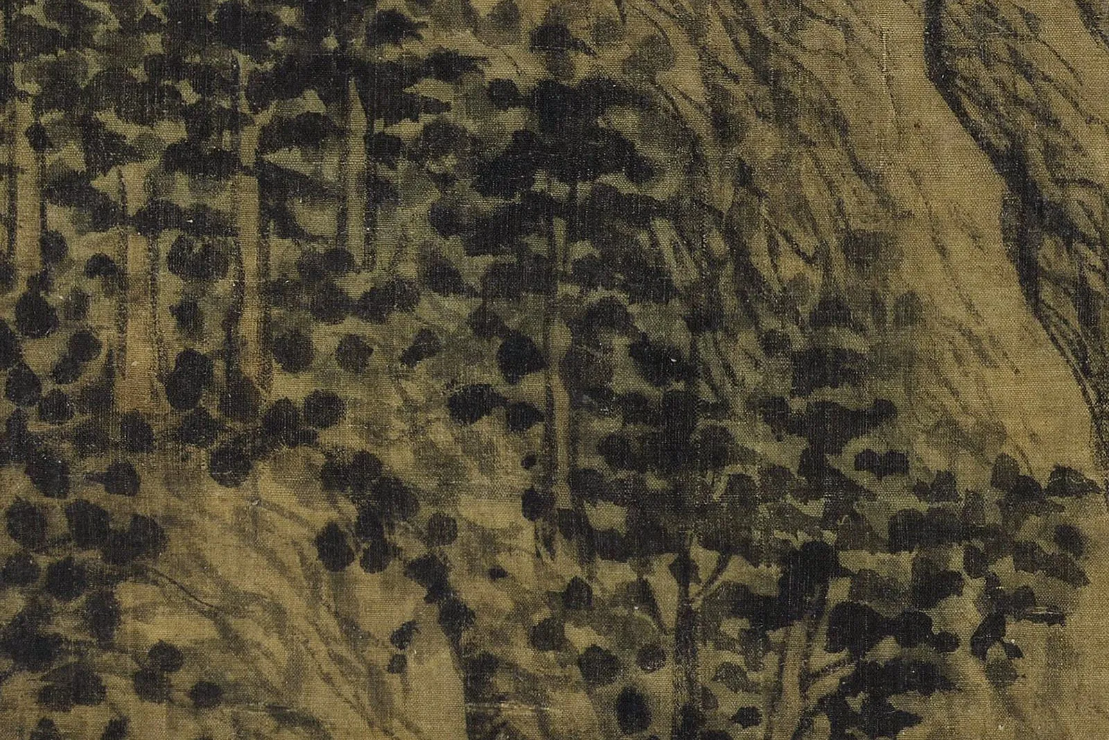 王蒙《松山书屋图》高清大图局部 (5)