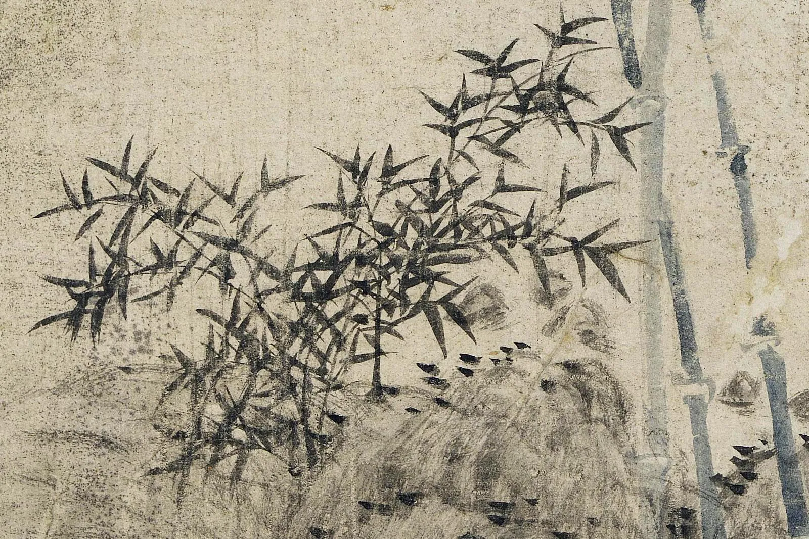 王蒙《修竹远山图》局部 (9)