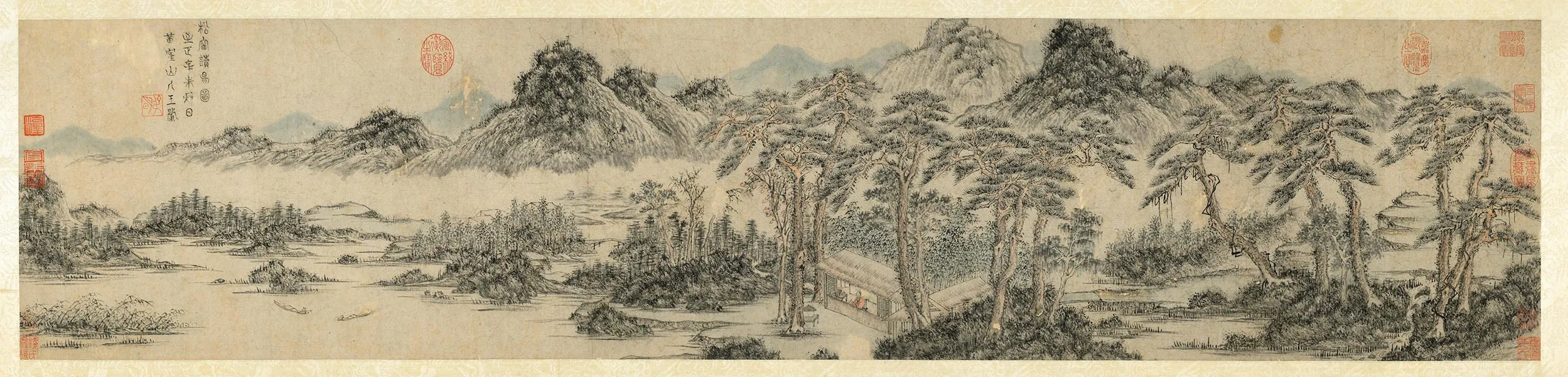 王蒙《松窗读易图》