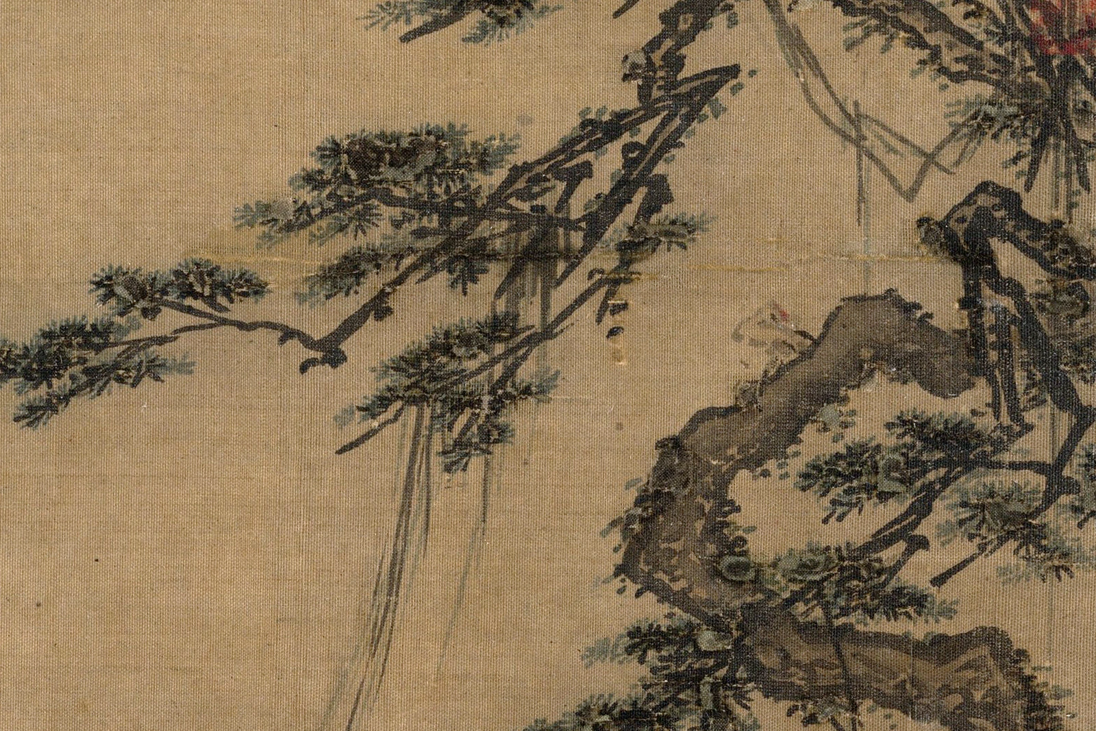 马麟《松下高士图》局部 (2)