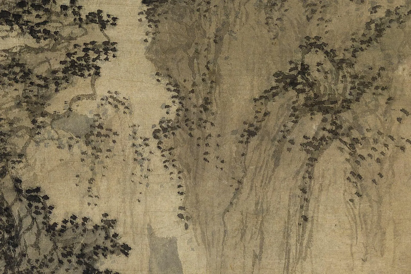 王蒙《桃源春晓图》局部 (3)