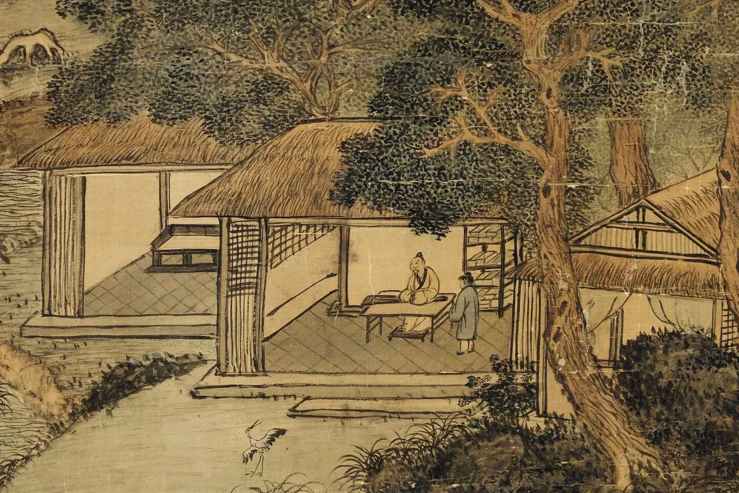 王蒙山水《溪山高逸图》局部 (3)