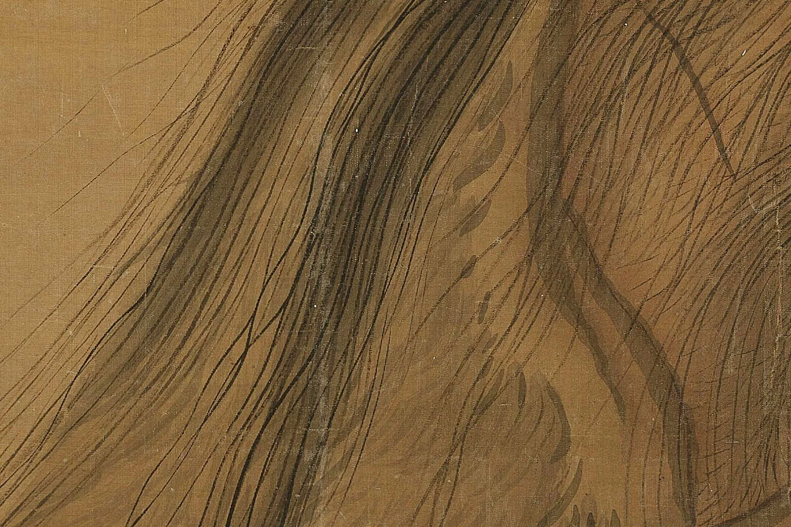 马麟《伏羲坐像轴》高清大图局部 (3)