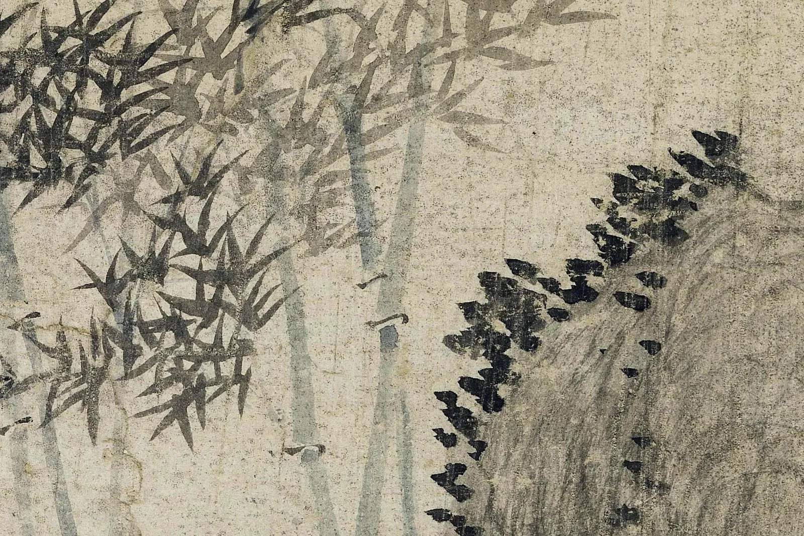 王蒙《修竹远山图》局部 (5)