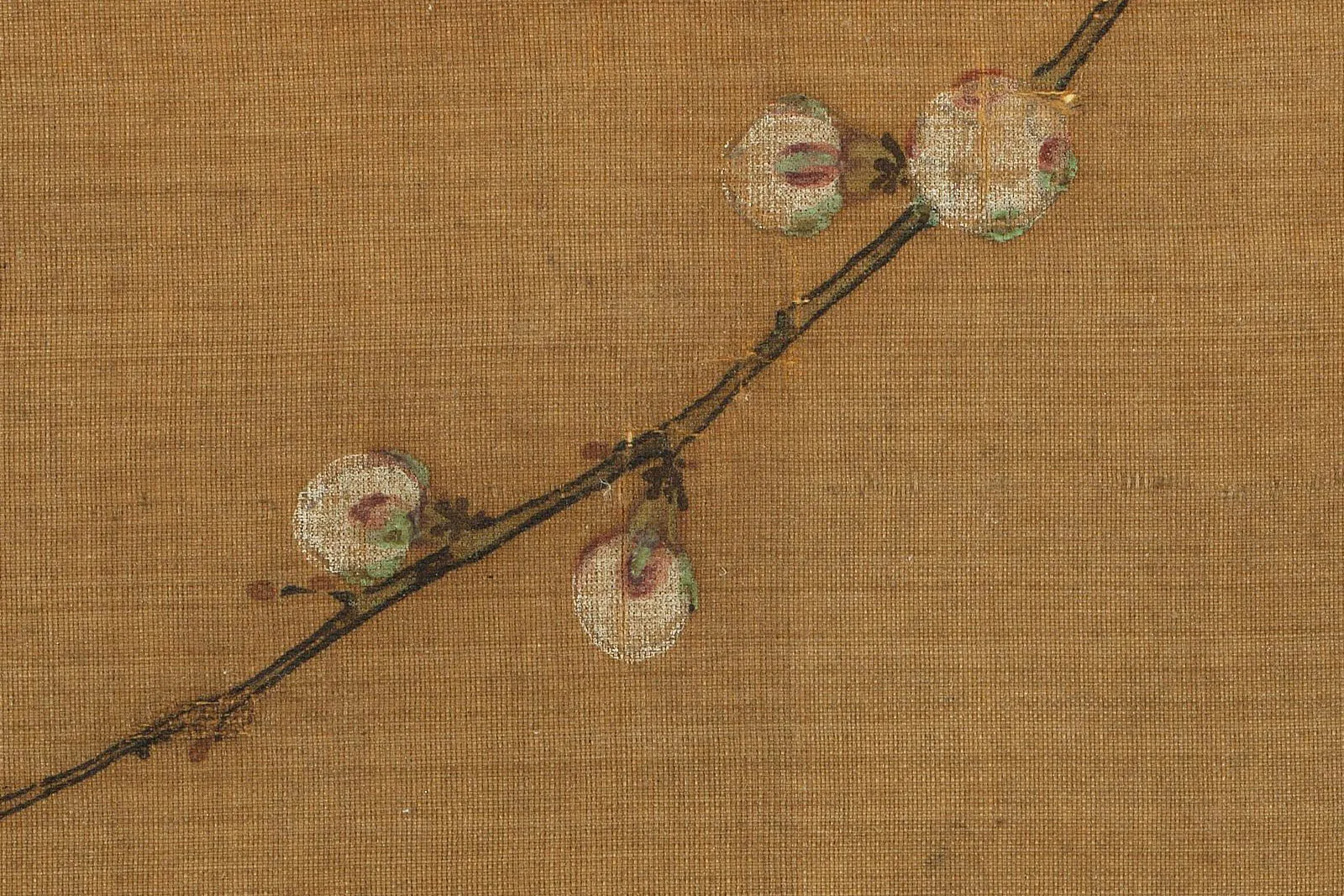 宋马麟花卉画《暗香疏影图》高清大图局部 (4)