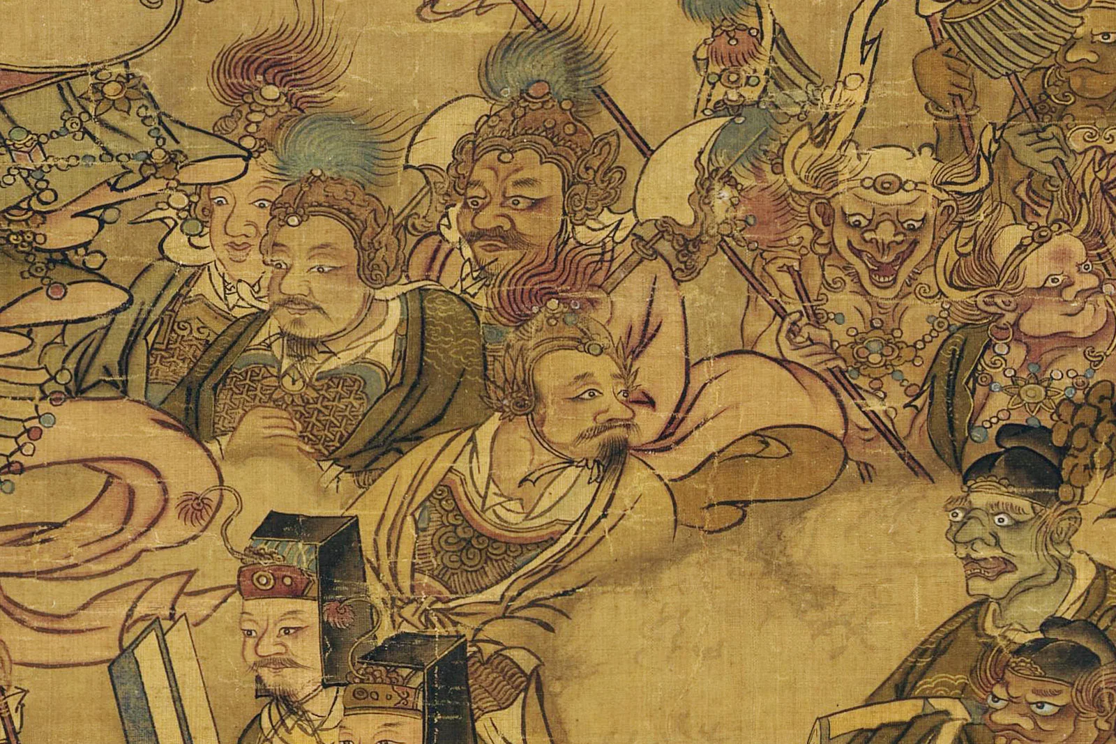 传宋马麟佛道人物画《三官出巡图》局部 (5)