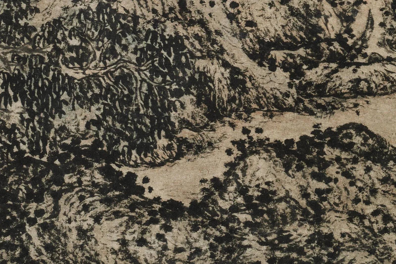 王蒙《松下著书图》高清局部 (4)