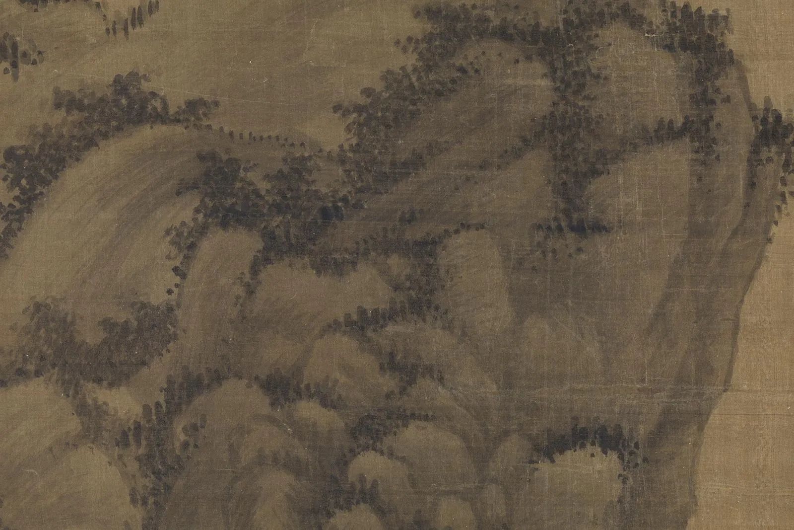 吴镇《秋江渔隐图》局部 (2)