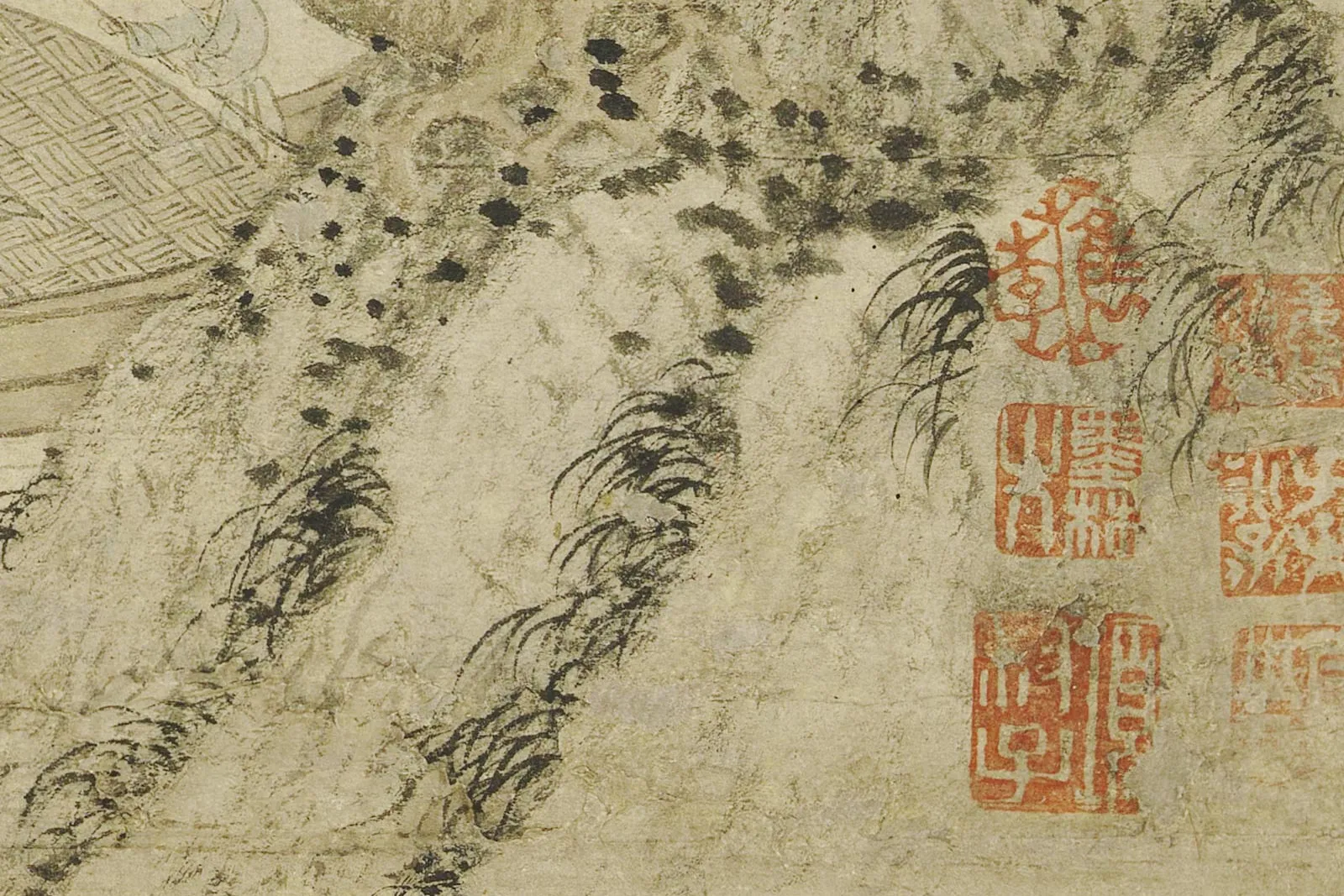 王蒙《花溪渔隐图》局部 (3)