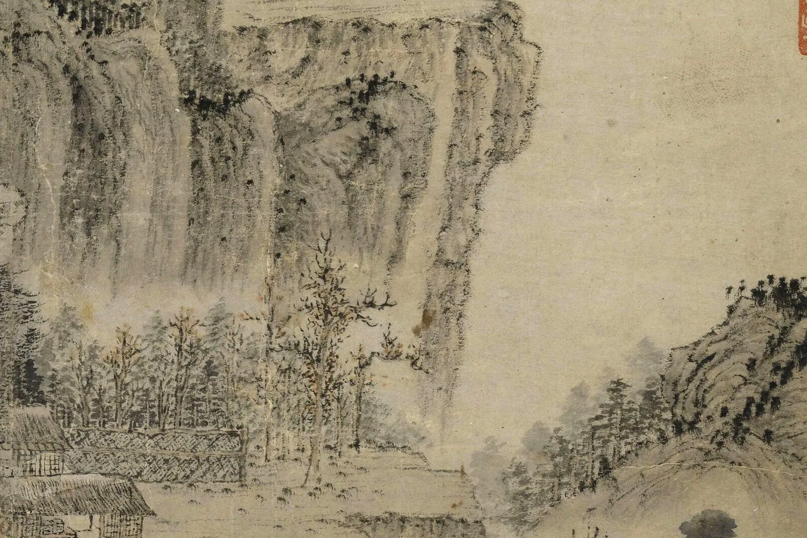 王蒙《东山草堂图》局部 (7)