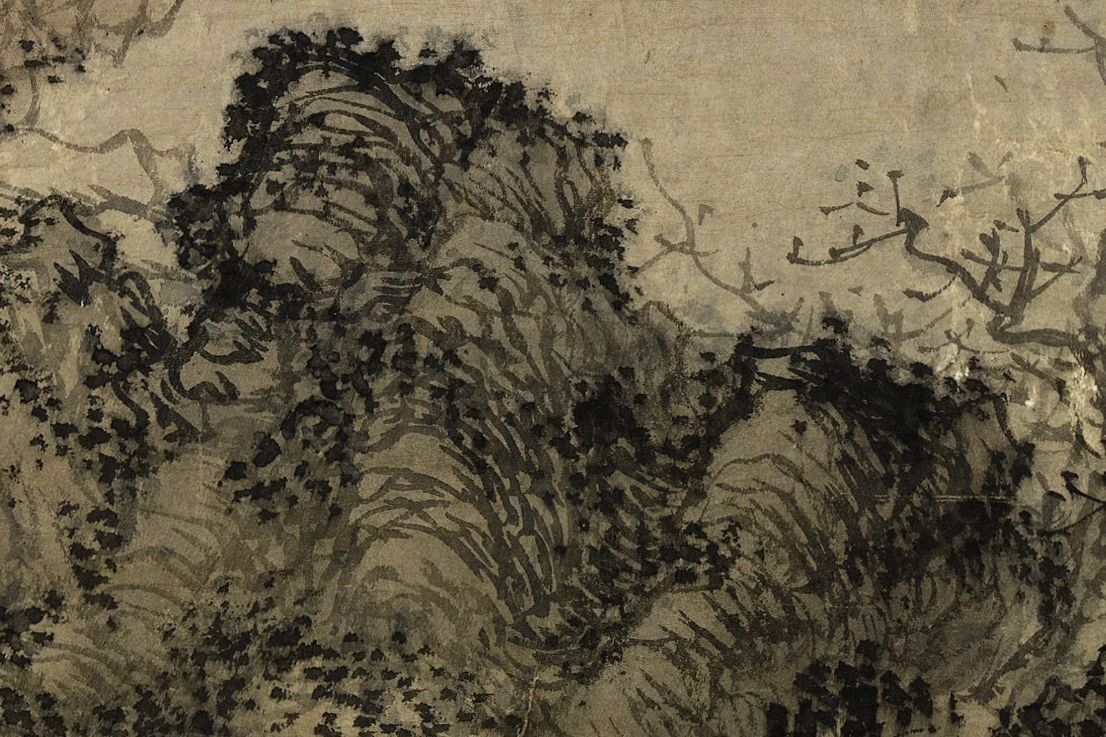 王蒙《桃源春晓图》局部 (8)