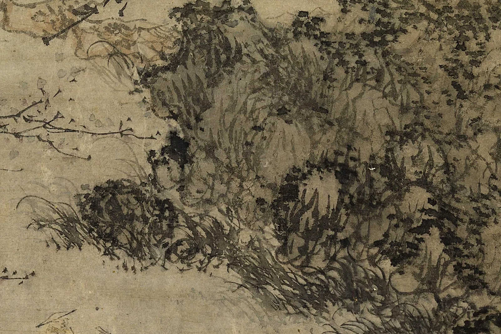 王蒙《桃源春晓图》局部 (9)