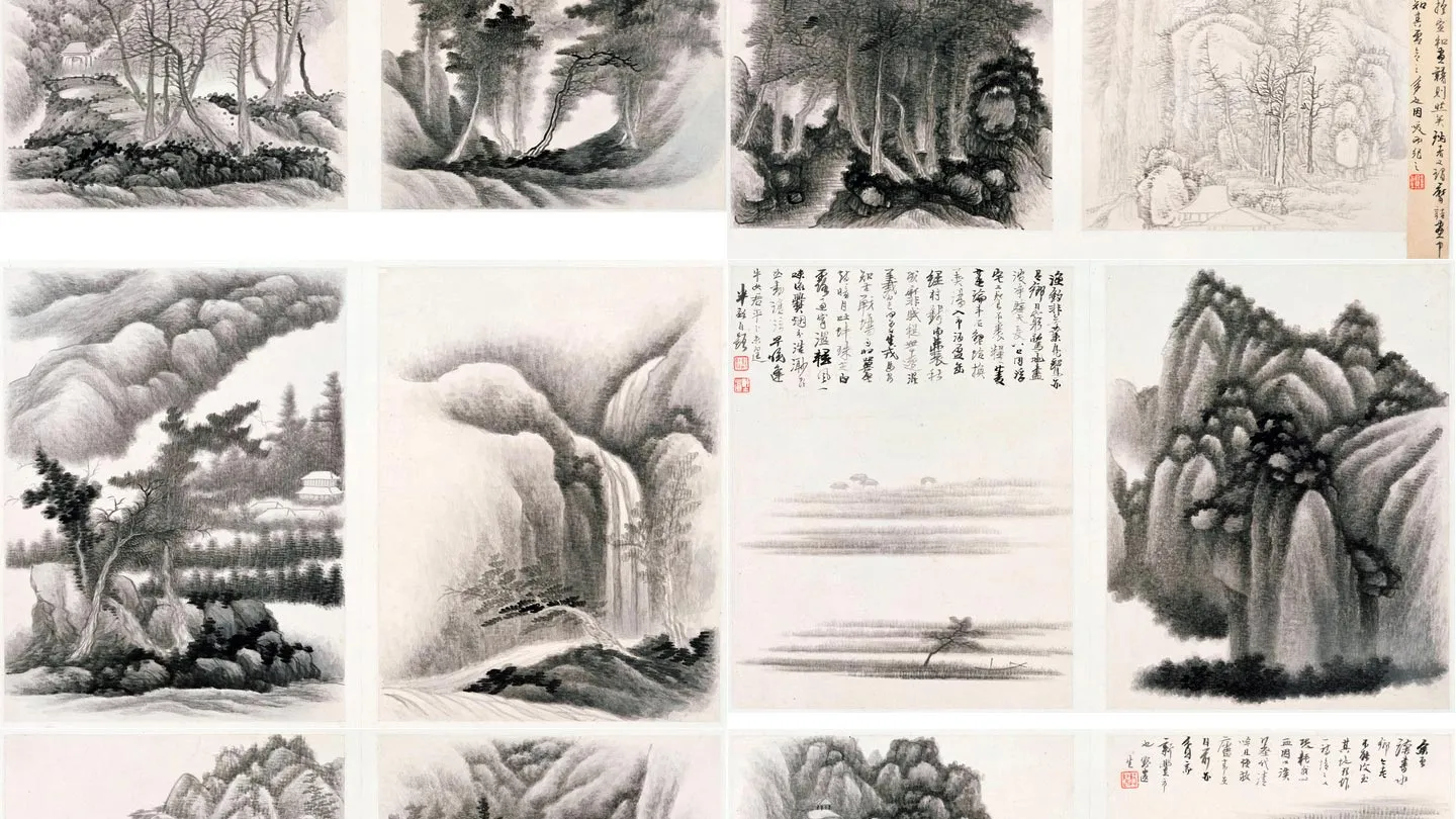 清龚贤水墨山水图册_03