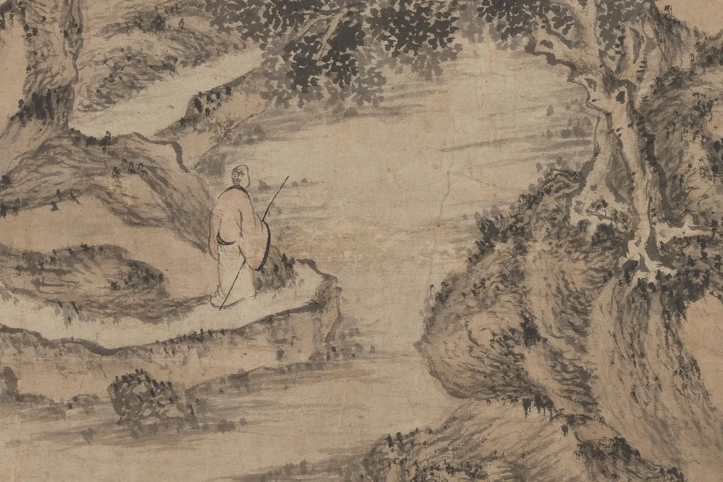 王蒙《东书草堂图》局部 (1)