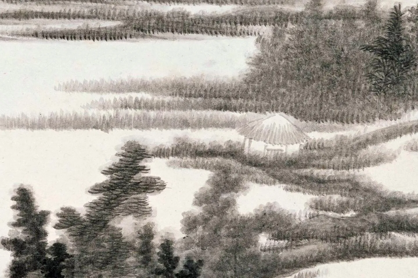 清龚贤山水图册局部 (6)