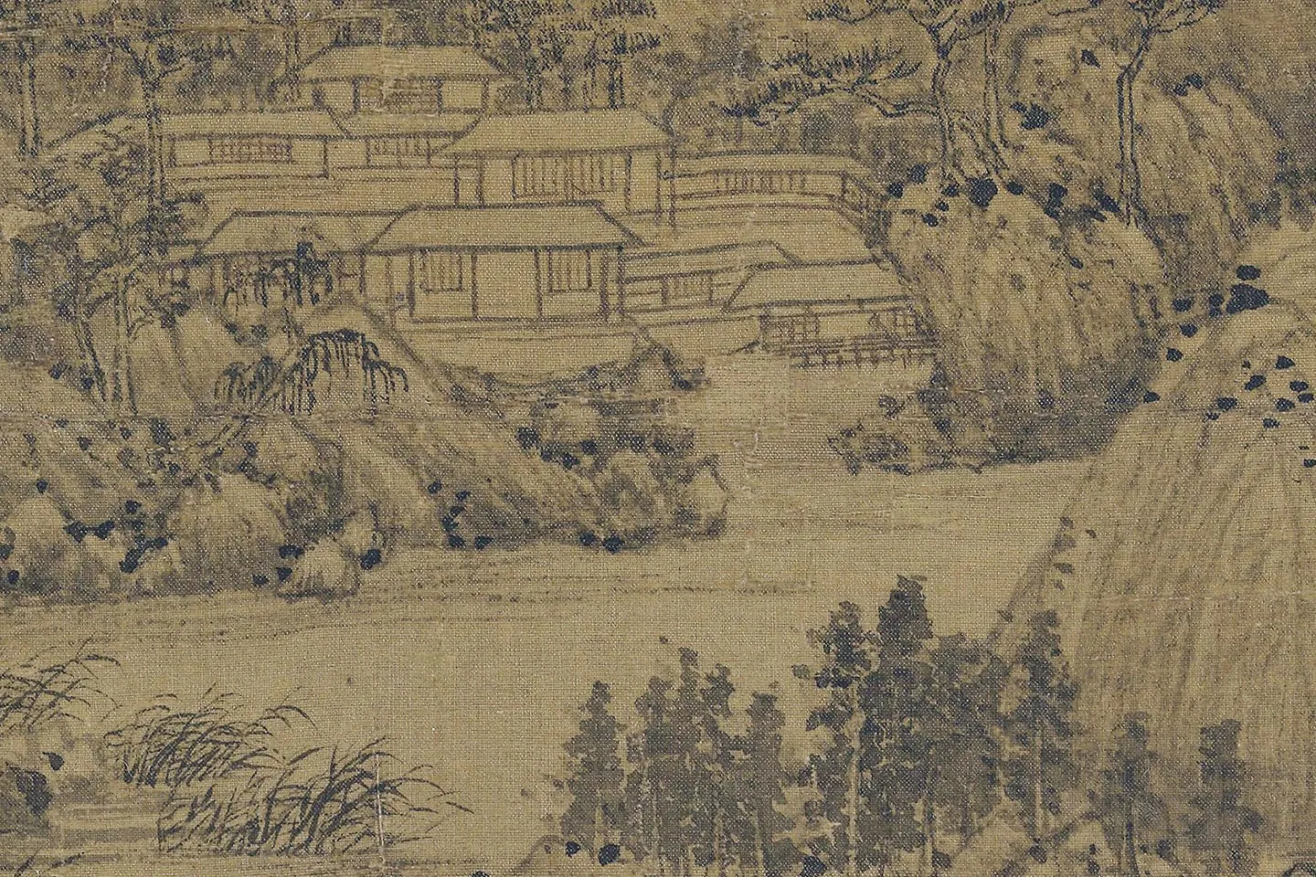 王蒙《夏山隐居图》局部 (4)