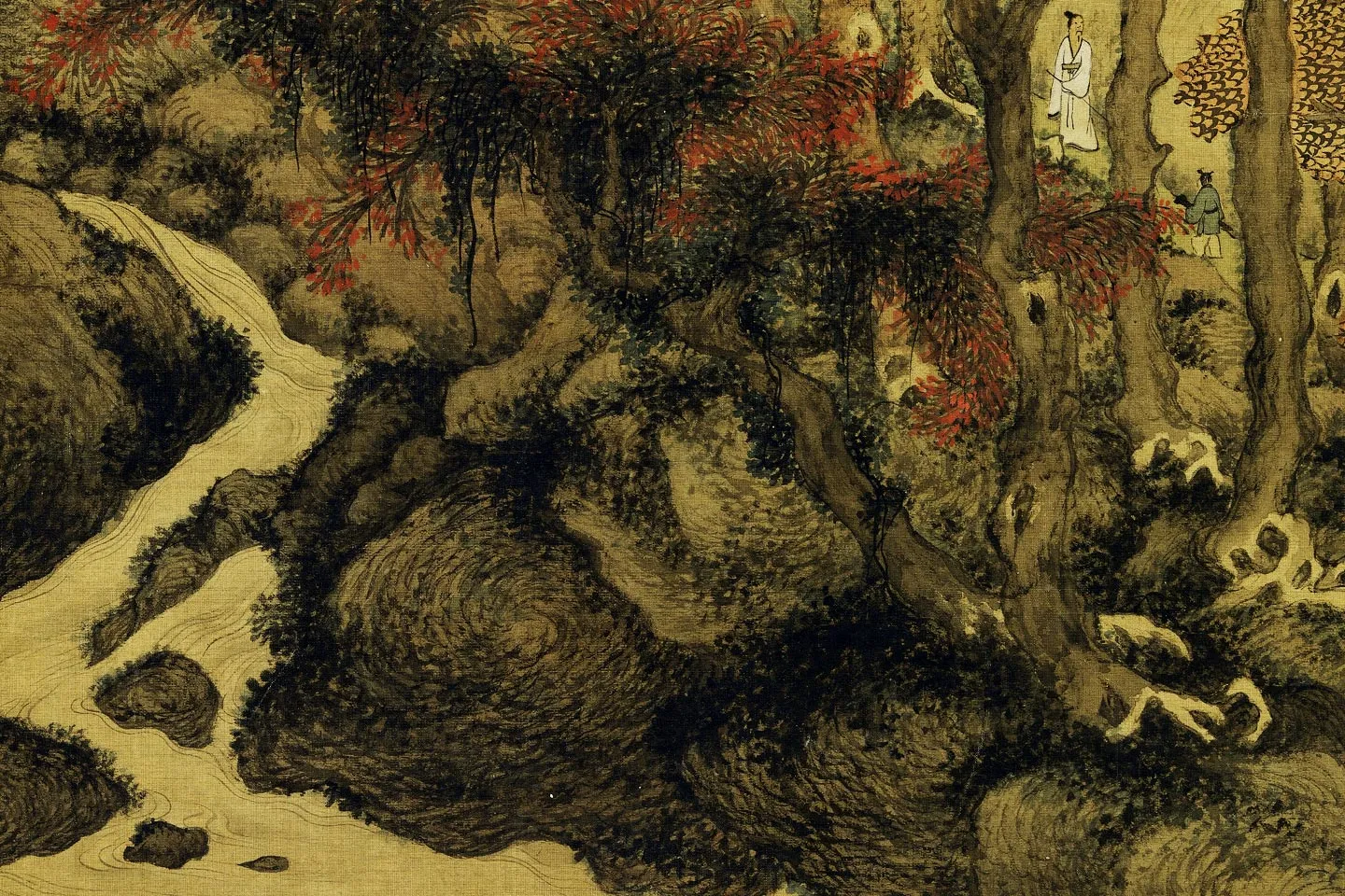 元王蒙《紫府仙山图》局部 (4)