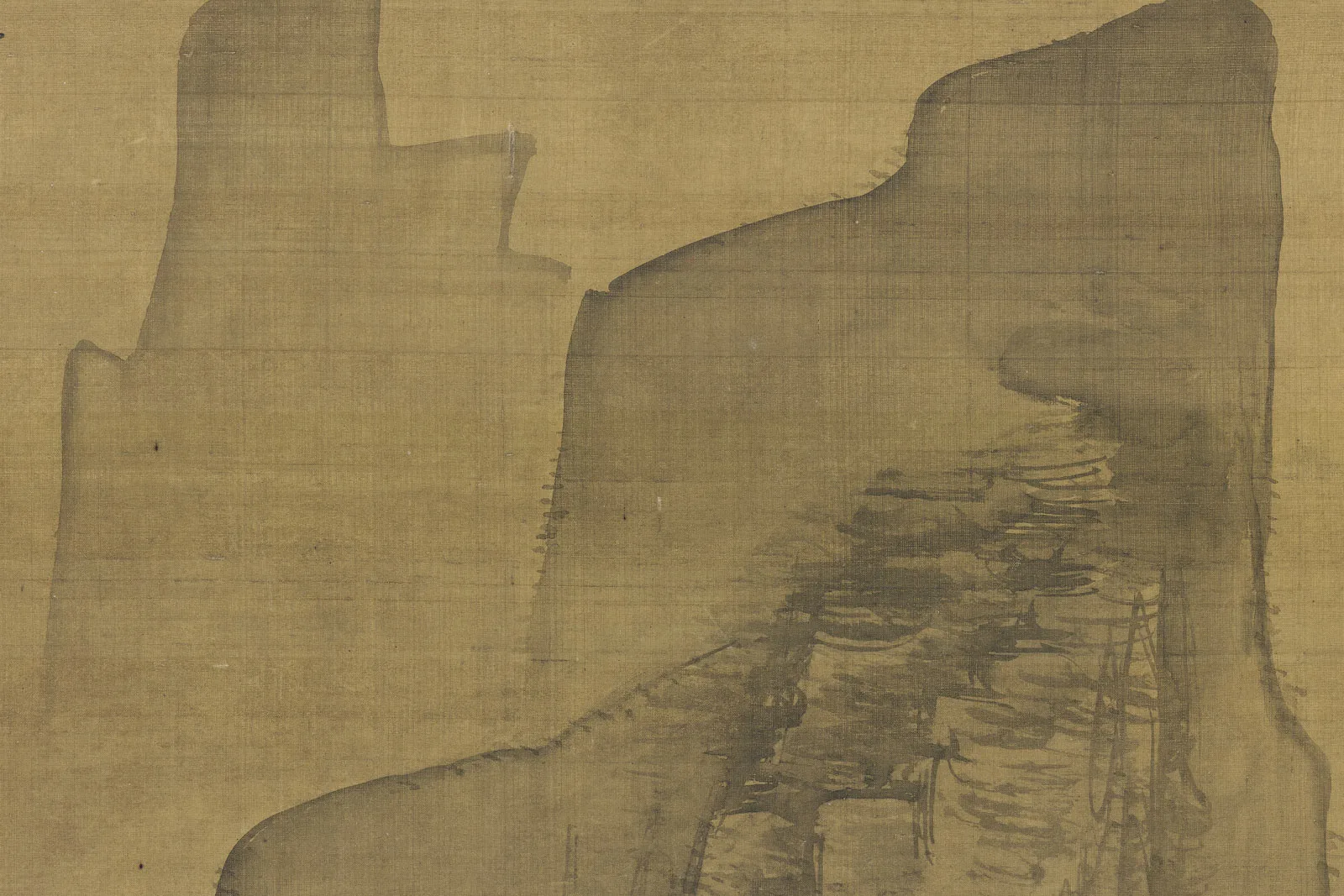 传宋马麟山水画《溪山行旅图》局部 (7)