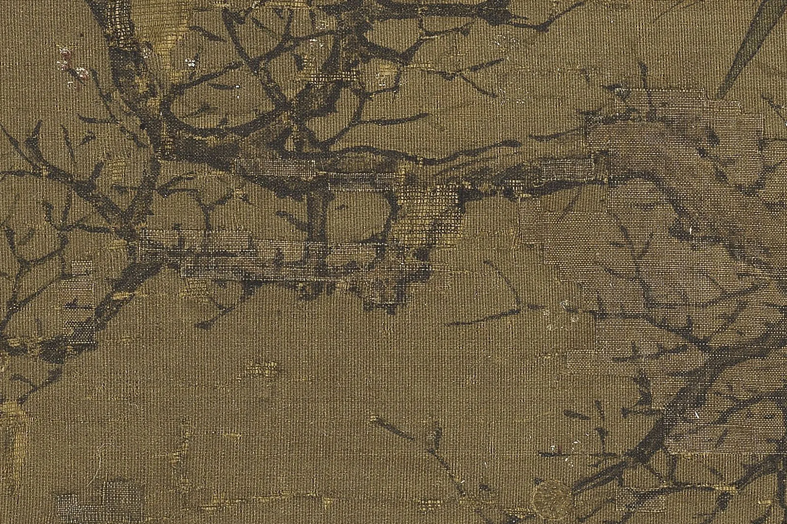 北宋惠崇《寒林鸳鸟图》局部 (3)