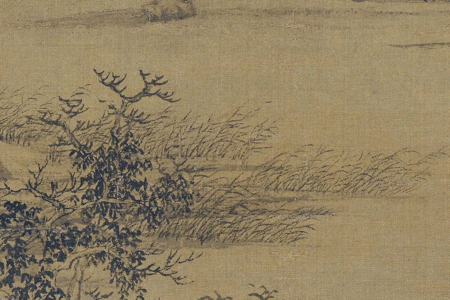 王蒙《夏山隐居图》局部 (3)