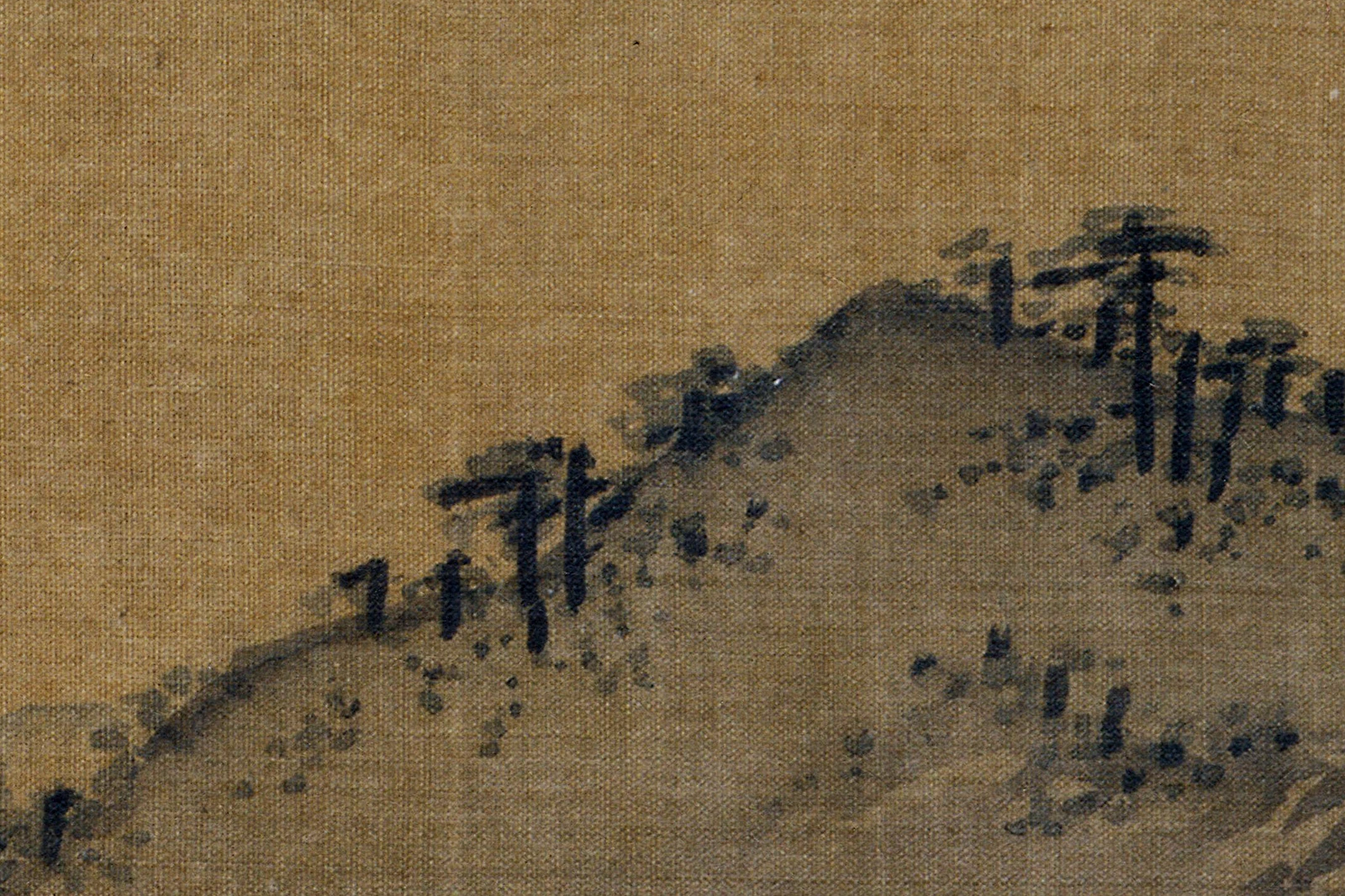 南宋马麟《郊园曳杖图》高清大图局部 (4)