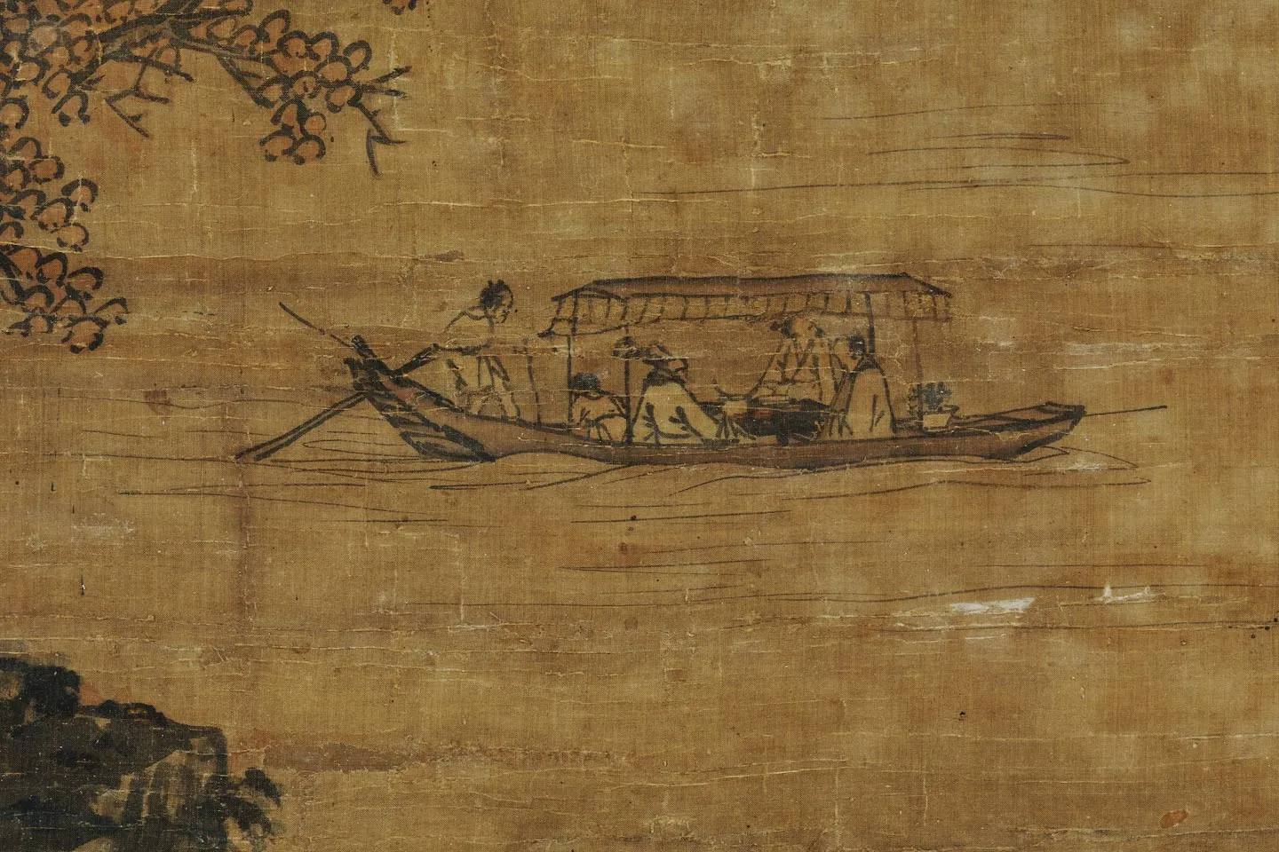 传元吴镇《后赤壁赋图》局部 (1)