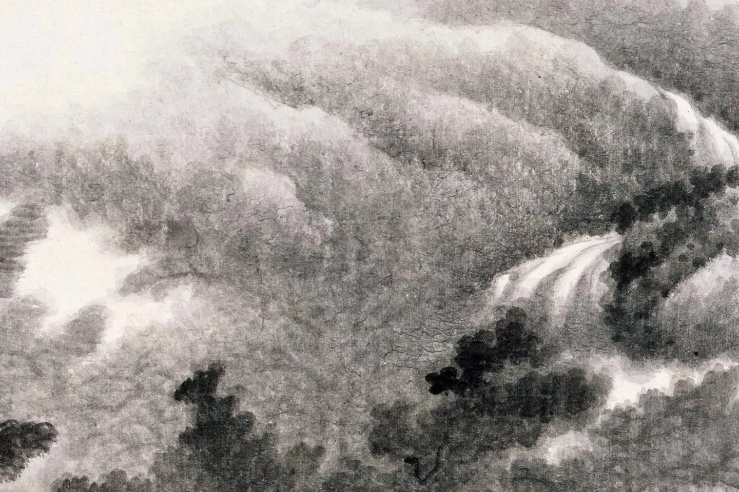 清龚贤山水图册局部 (4)