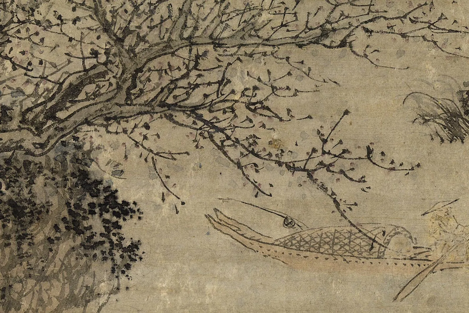 王蒙《桃源春晓图》局部 (7)