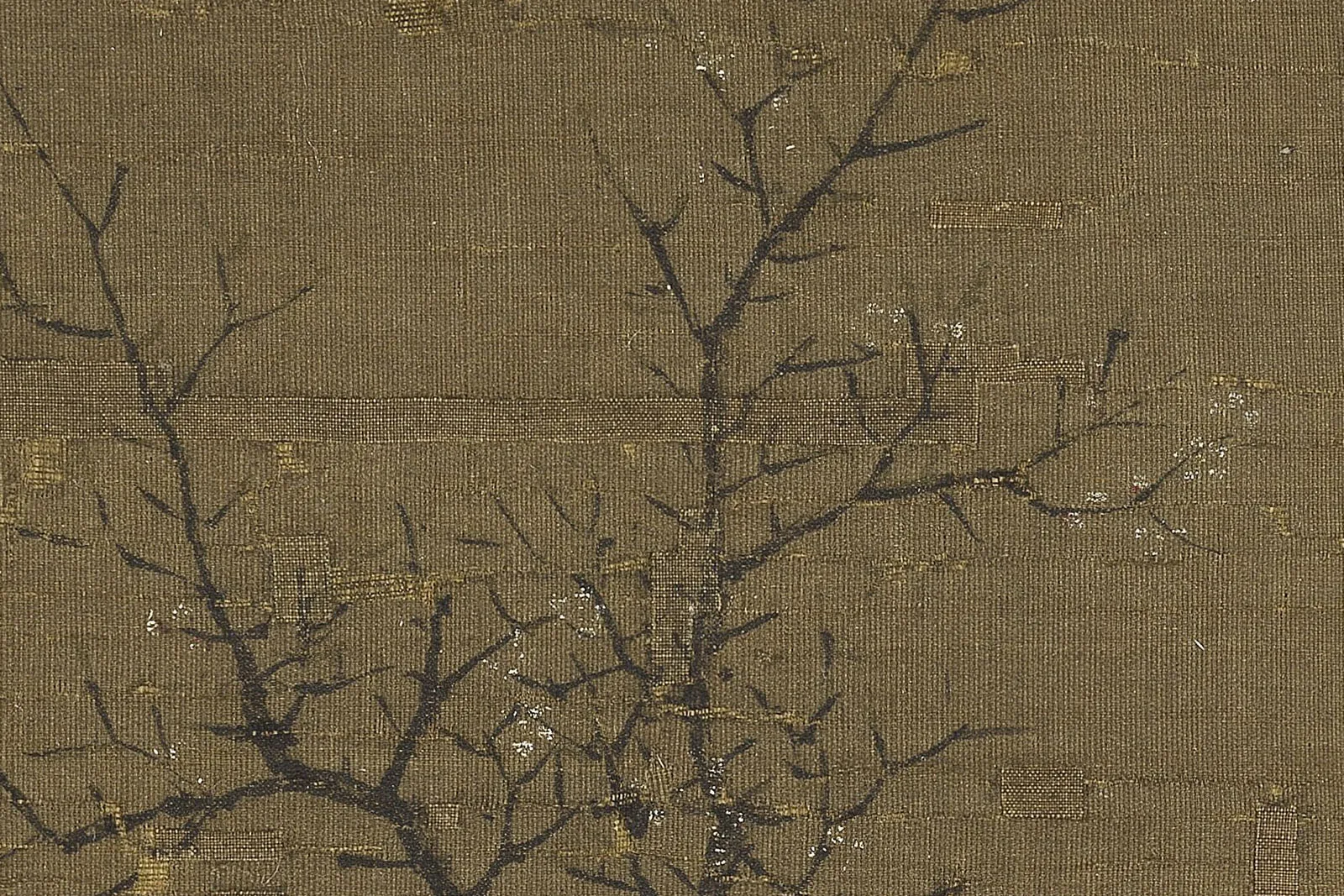 北宋惠崇《寒林鸳鸟图》局部 (4)