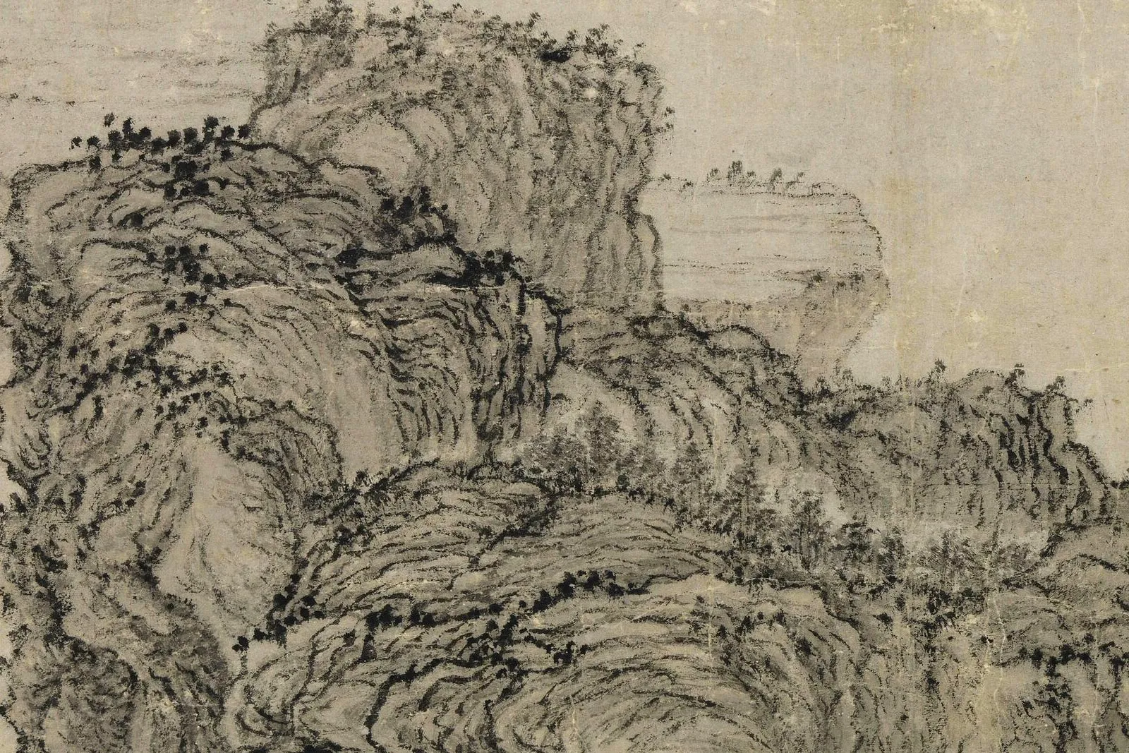 王蒙《东山草堂图》局部 (2)