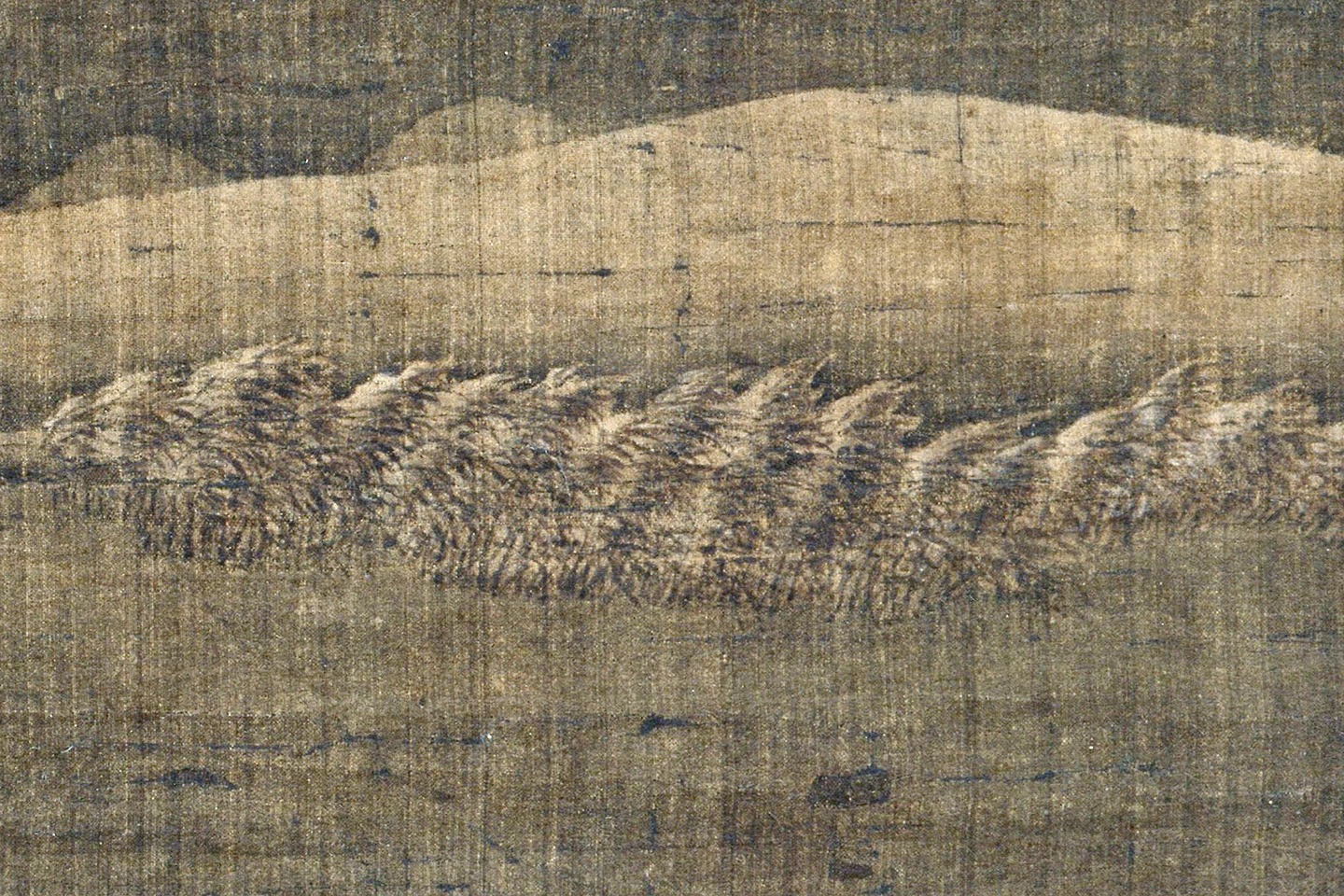 传南宋马麟《寒江独钓图》局部 (3)