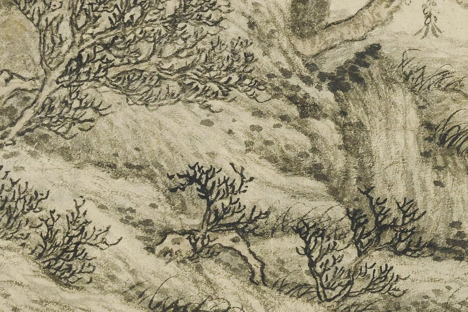 王蒙《花溪渔隐图》局部 (4)