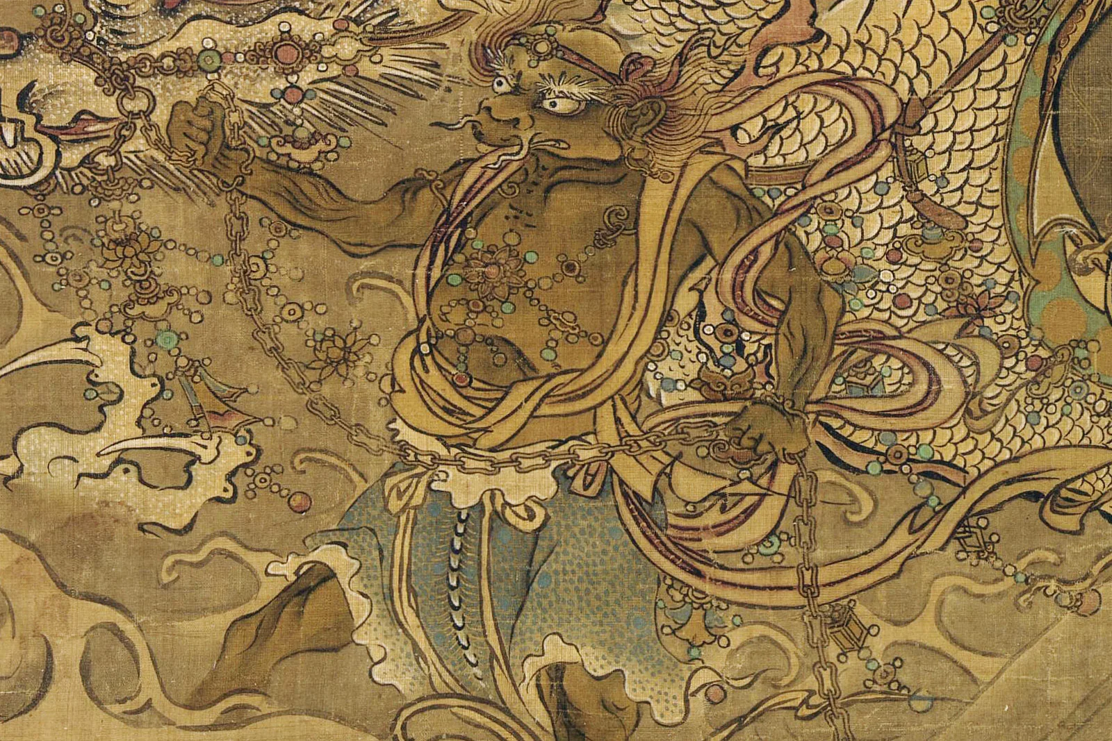 传宋马麟佛道人物画《三官出巡图》局部 (10)