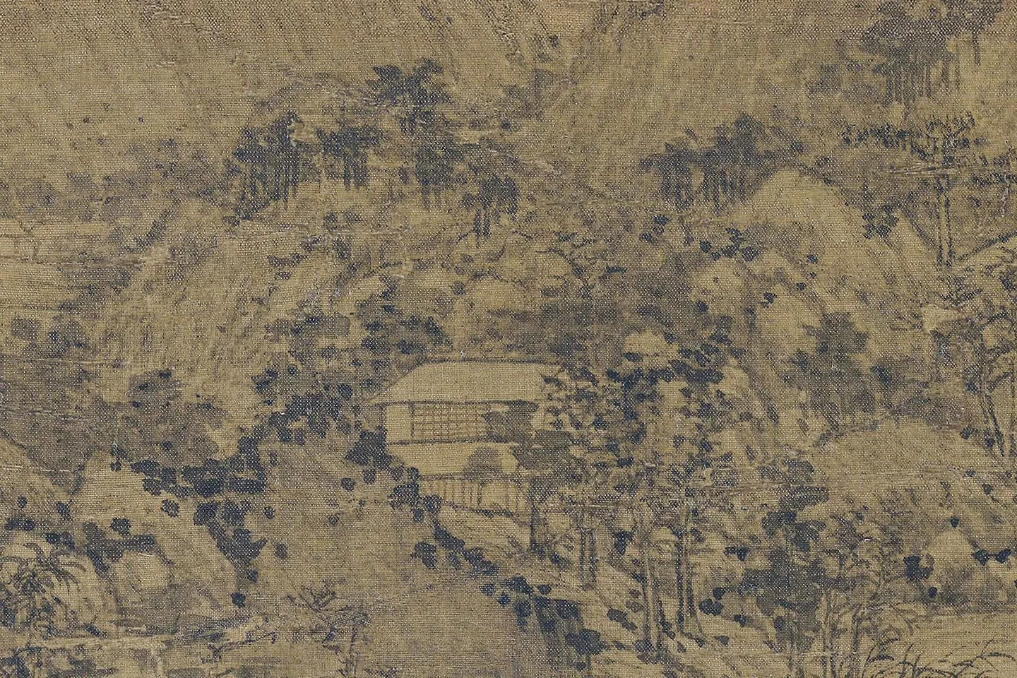 王蒙《夏山隐居图》局部 (5)