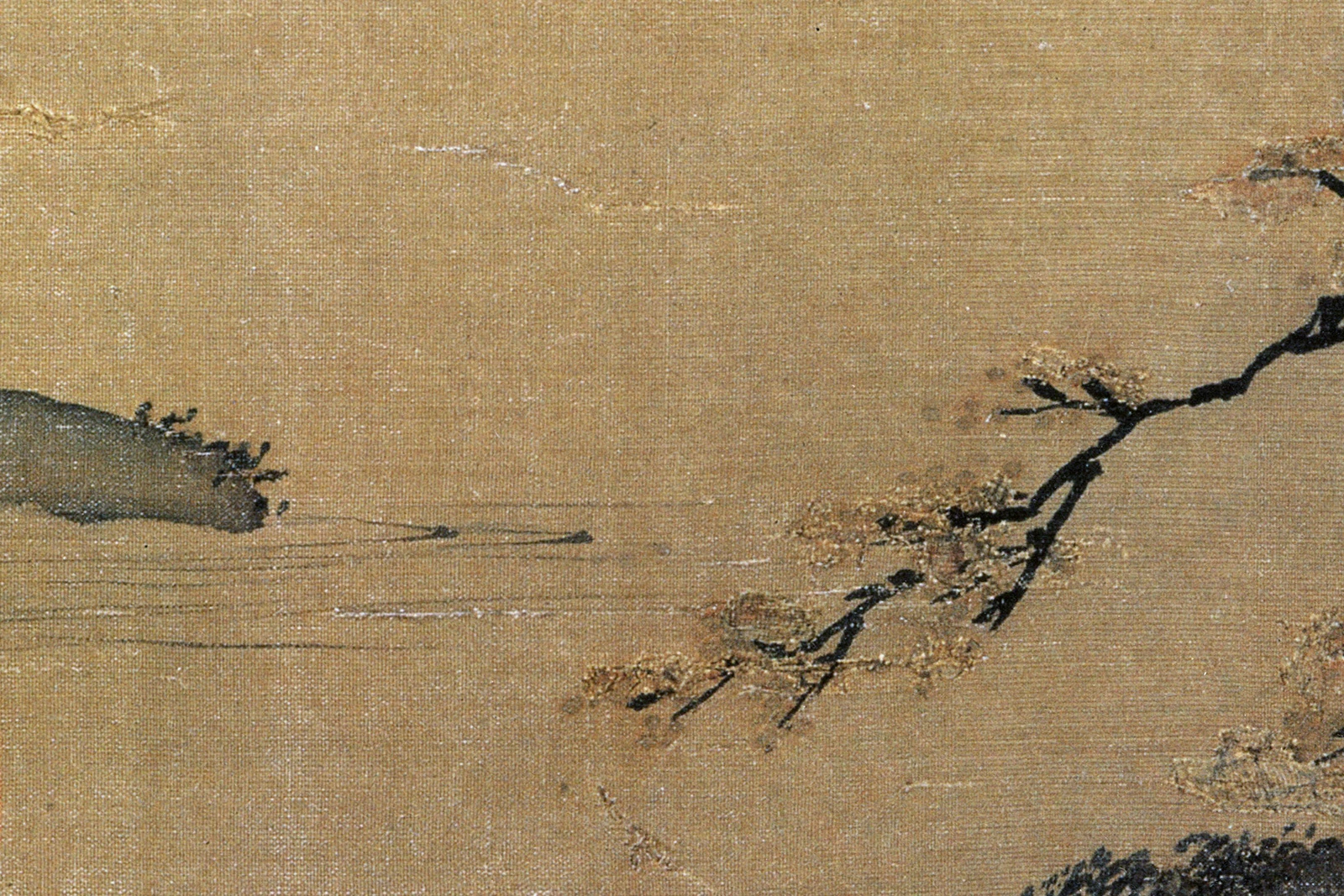 南宋马麟 《溪头秋色图》局部 (3)