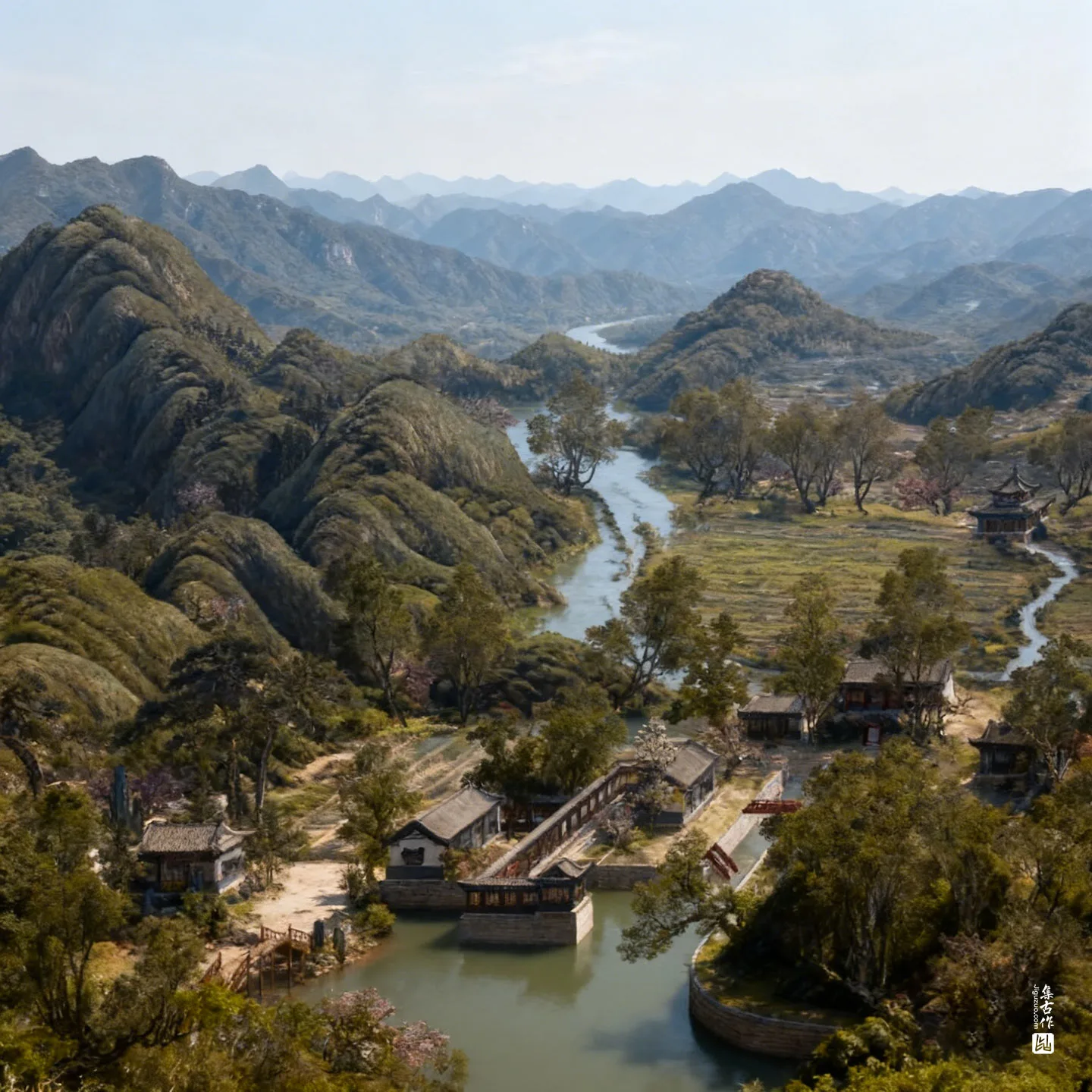 圆明园四十景图·水木明瑟实景图