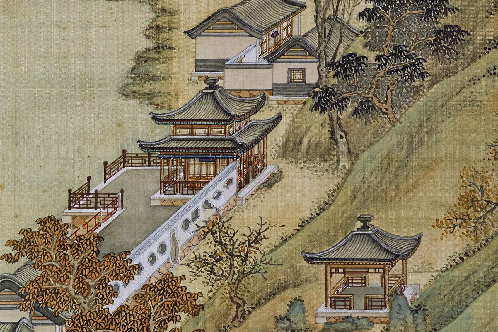 圆明园四十景图《涵虚朗鉴》超高清局部图 (3)