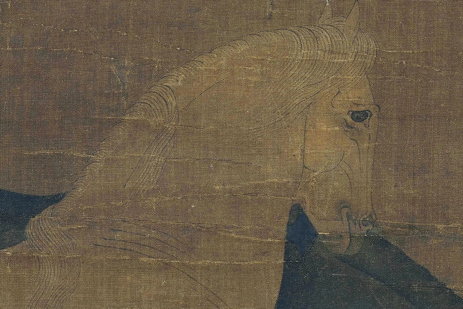 传韩干《猿马图》高清大图局部 (2)