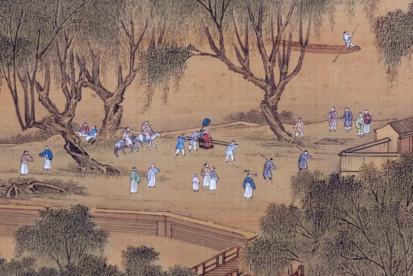 清院本《新丰图》高清大图局部 (7)